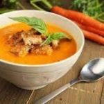 Морковный суп с кинзой